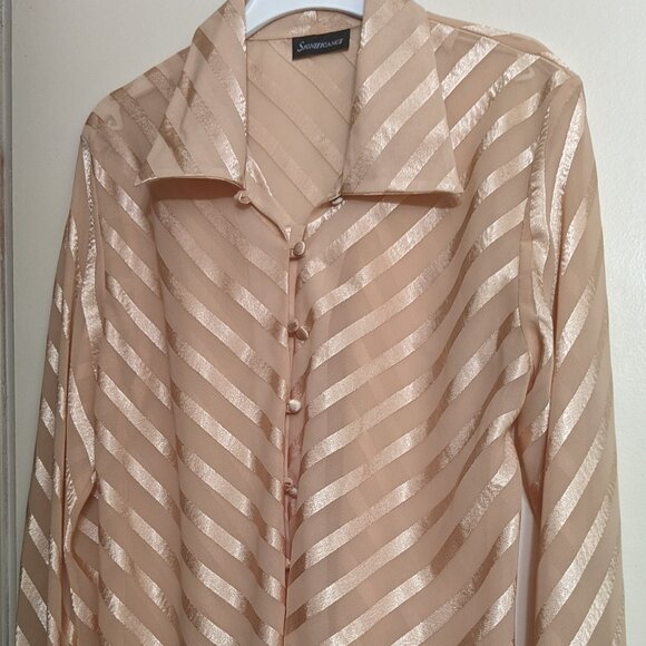 VTG Button Up Blouse - Picture 1 of 6